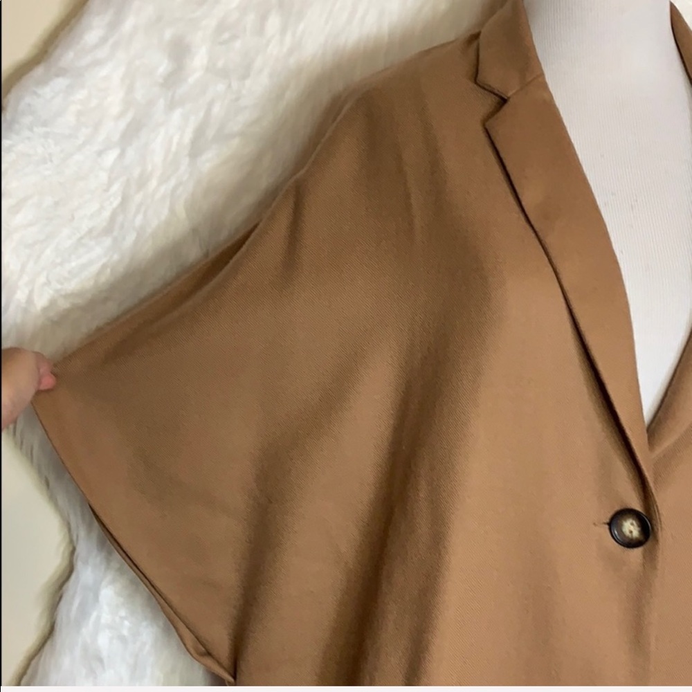 Anthropologie Amour Vert Camel Regina Wool Capelet - Picture 5 of 8